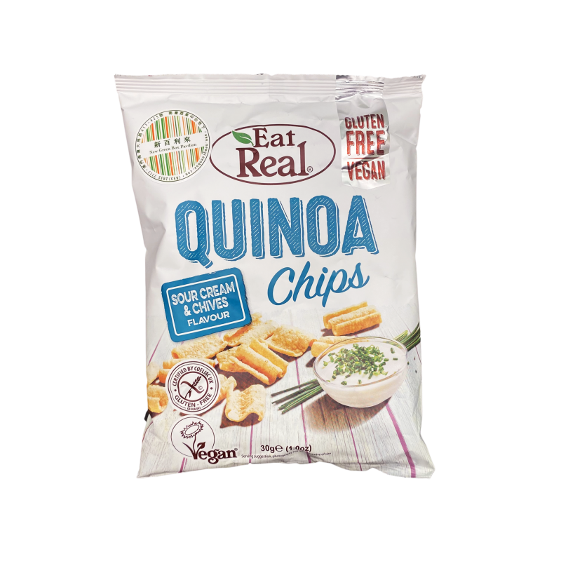 EAT REAL - Quinoa Chips - Sour Cream & Chives 30G